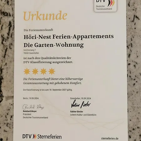 Hoeri-nest Premium Garten-wohnung Apartament